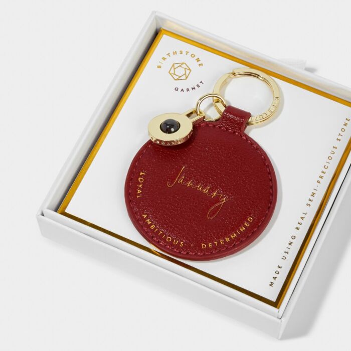 Katie Loxton Birthstone Keyring - January